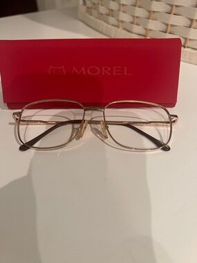 Morel Georgi Eyeglasses Frames Gold/Silver 54/17/145 New With Case